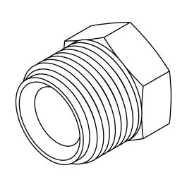 INVERTED FLARE FITTINGS PLUG - Tmi - Inverted Flare Fittings Plug