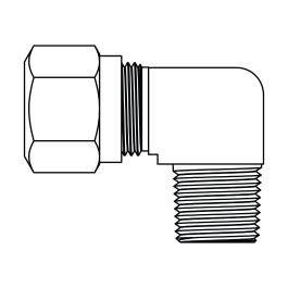 Tube to Pipe Elbow 90°