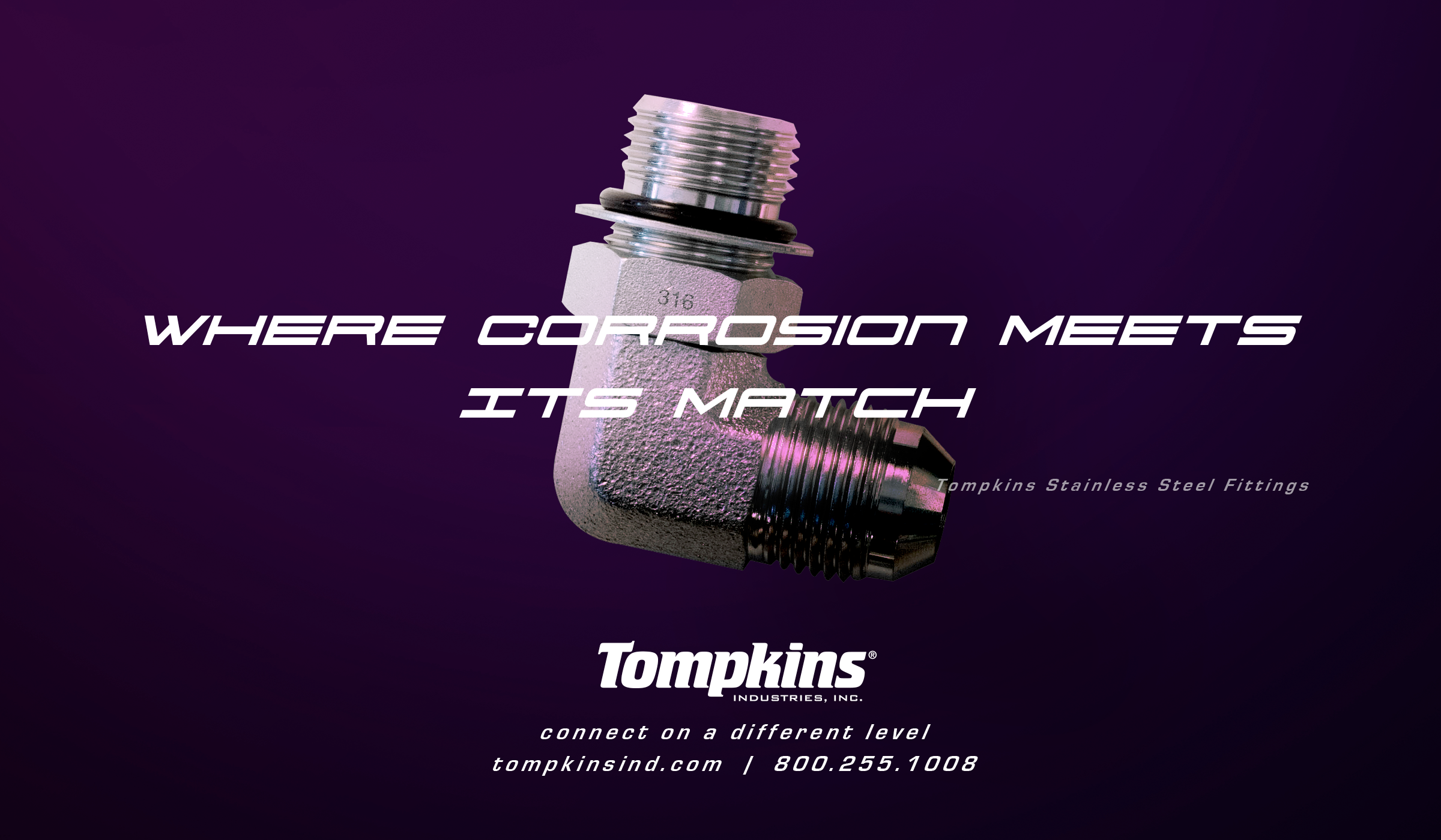 Tompkins Stainless Steel Fittings &mdash; Where Corrosion Meets Its Match